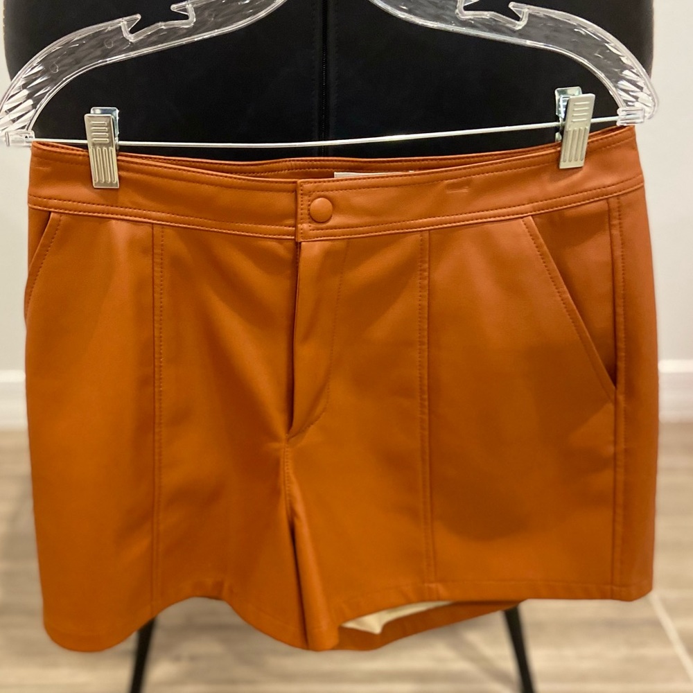 Anthropologie FauxLeather Shorts - Women 8
